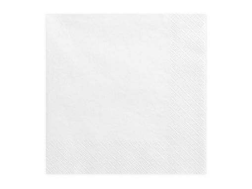 Picture of NAPKINS 3 LAYERS WHITE 33X33CM - 20 PACK
